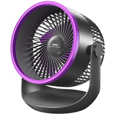 Picture of Remax Fonzyr Series F27 Desktop Fan Portable Fan USB Rechargeable Desktop Student Dormitory Office Ultraqua Portable Easy to Carry Fan AC DC Multi-Functional Desk Fan