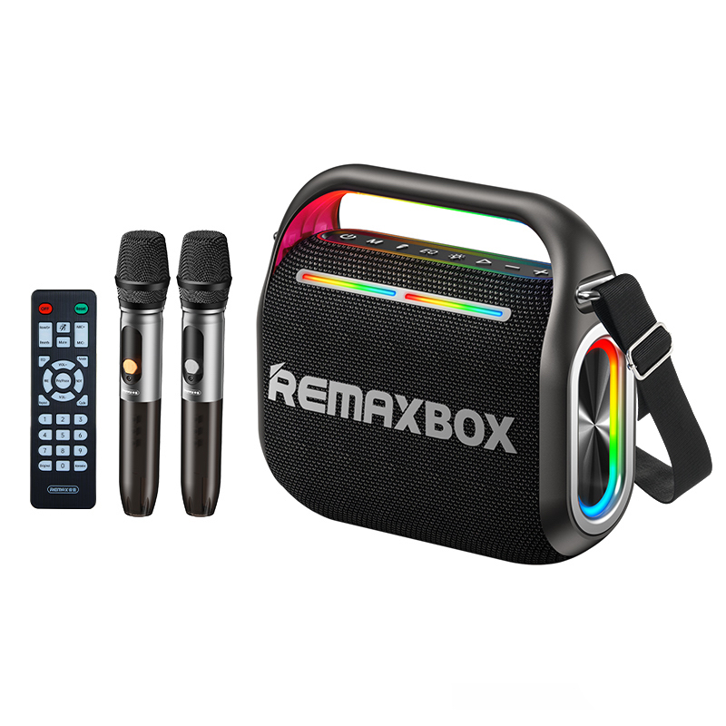 Picture of REMAX RB-M65 Party Light 100W Portable Wireless Speaker With Dual karaoke Microphones