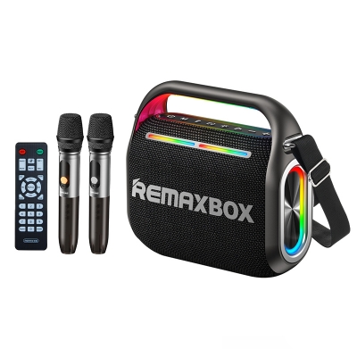 Picture of REMAX RB-M65 Party Light 100W Portable Wireless Speaker With Dual karaoke Microphones