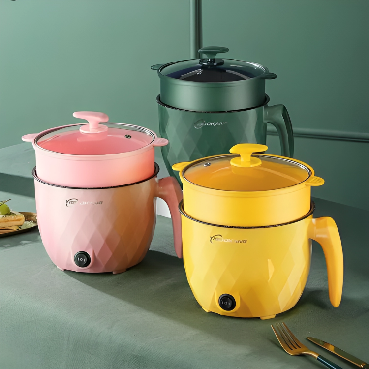 Picture of Multifunctional Mini Electric Rice Cooker – 1.8L Non-Stick Cooking Pot – Portable & Easy-to-Use Electric Cooker