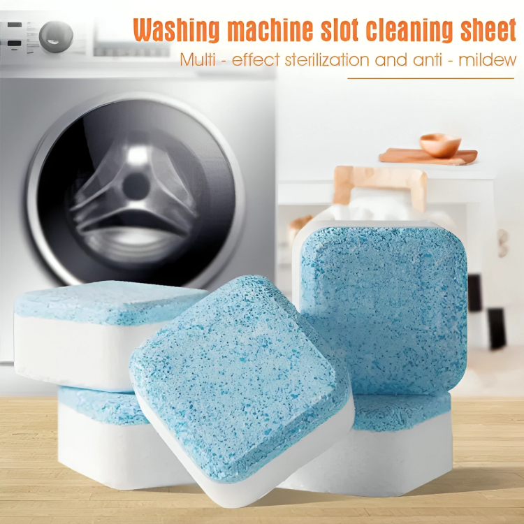 Picture of 12pcs Washing Machine Cleaner Washer Cleaning Detergent Effervescent Tablet Cleaner Washing Machine Home Cleaning tools