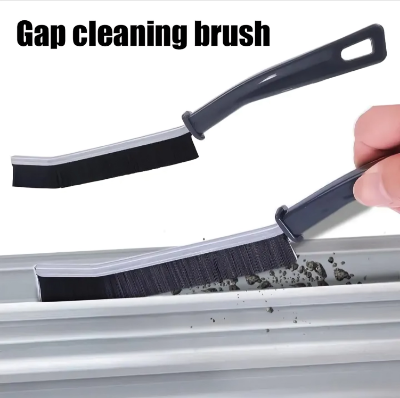 Picture of Corner Groove Crevice Cleaning Brush Household for Bathroom Surface Window Toilet Ceramic Tile Gap Cleaning Brush Scraper with Long Handle Deep Clean Scrub Brushes