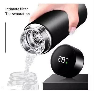 Picture of Stay Hydrated On The Go With The Temperature Thermos Water Bottle - Smart Water Bottle by Kitchen Glance