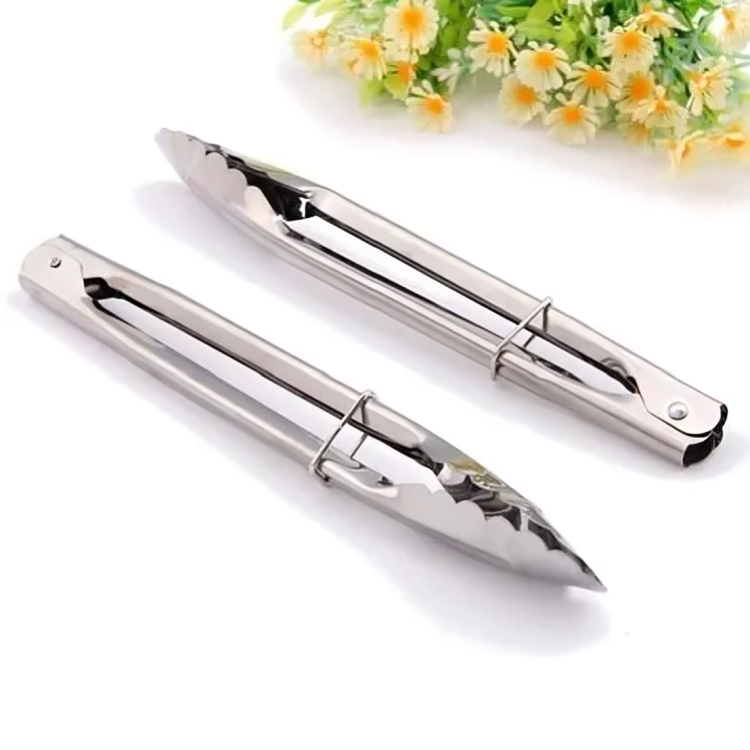 Picture of 3 Pcs 2 set Stainless steel food clip Set. Stainless steel food clip bread barbeque baked goods barbecue tool food clip. Food Tong by Kitchen Glance
