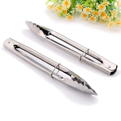 Picture of 3 Pcs 2 set Stainless steel food clip Set. Stainless steel food clip bread barbeque baked goods barbecue tool food clip. Food Tong by Kitchen Glance