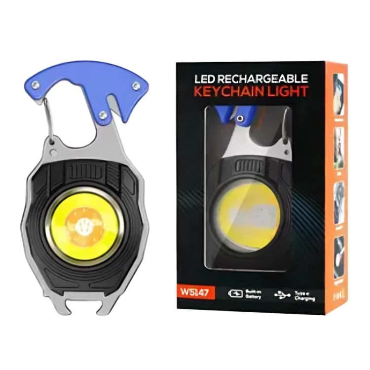 Picture of LED Rechargeable Key Chain Light / Multifunctional Key Chain Light /Key Chain COB Light / Portable Key Chain Lamp / Key Chain Flash Light /COB Flash Light / COB Flood Light /Pocket Flash Light