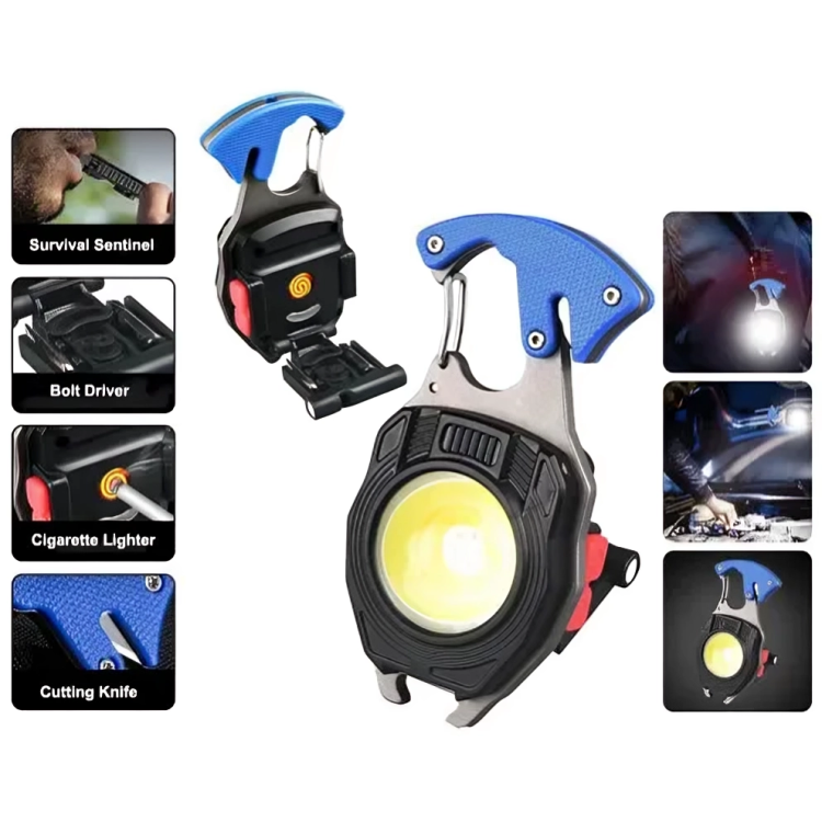 Picture of LED Rechargeable Key Chain Light / Multifunctional Key Chain Light /Key Chain COB Light / Portable Key Chain Lamp / Key Chain Flash Light /COB Flash Light / COB Flood Light /Pocket Flash Light
