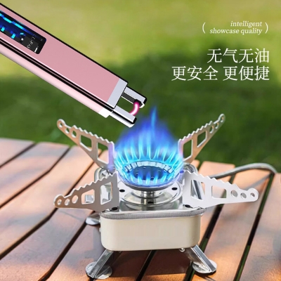 Picture of Electronic Rechargeable Digital Pulse Scented Candle Pulse  Long Handle Lighter Ignition Stick