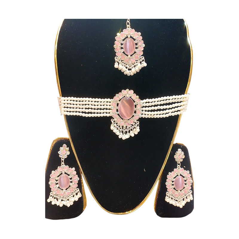 Picture of akik stone choker necklaces with tikli and ear rinngs . women jewellery , ornaments choker Picture of akik stone choker necklaces with tikli and ear rinngs . women jewellery , ornaments choker