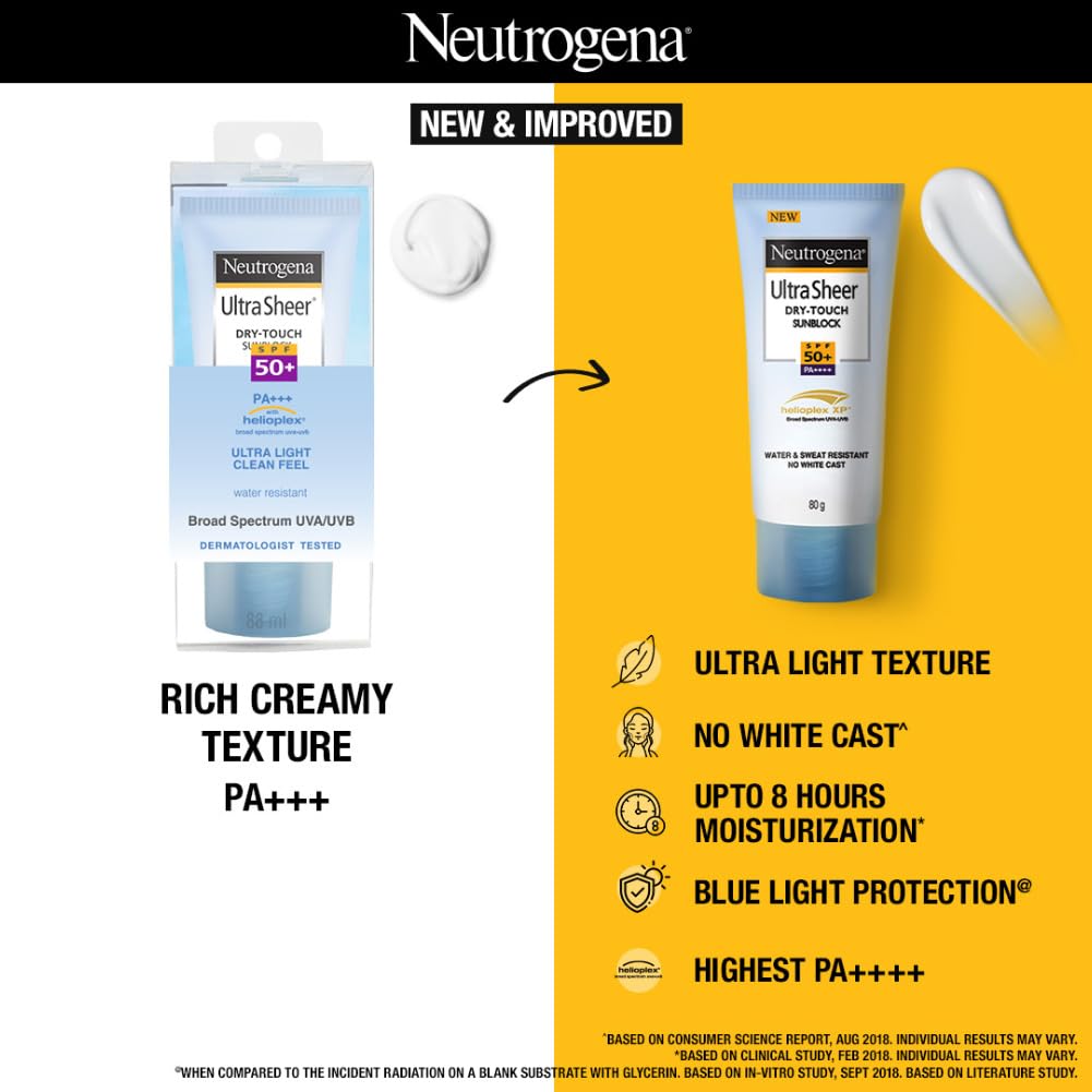 Picture of Neutrogena Ultra Sheer Dry-Touch Sunblock Cream-80 gram