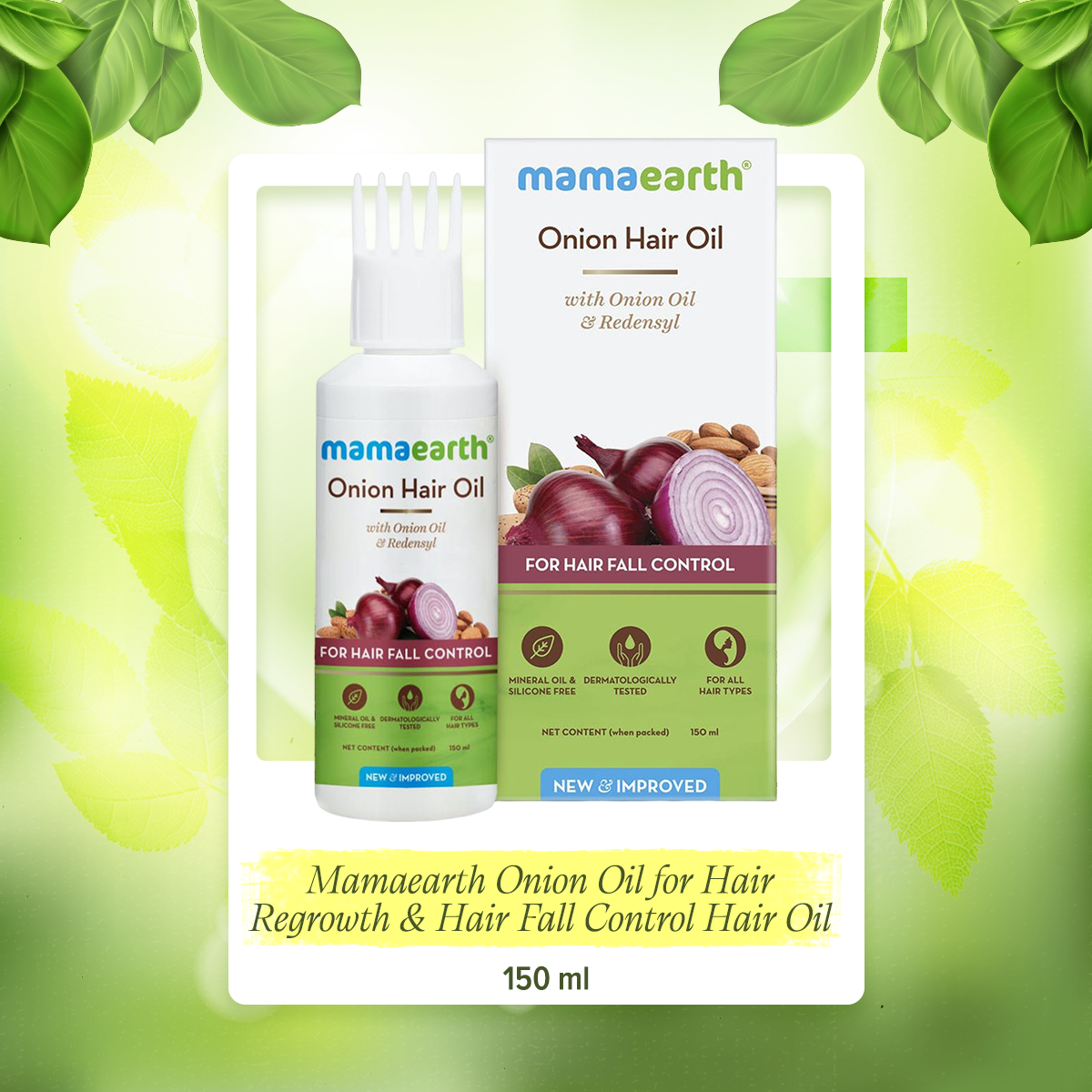 Picture of Mamaearth Onion Oil for Hair Regrowth & Hair Fall Control Hair Oil (150 ml)