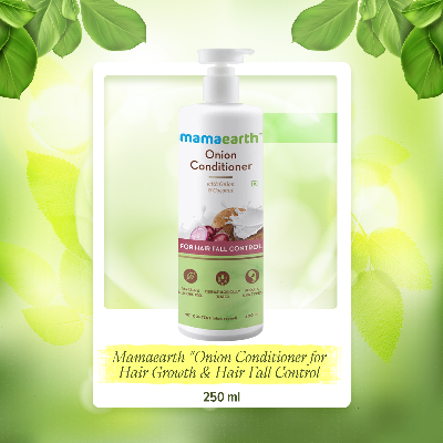Picture of Mamaearth "Onion Conditioner for Hair Growth & Hair Fall Control with Coconut Oil 250ml" (250 ml)