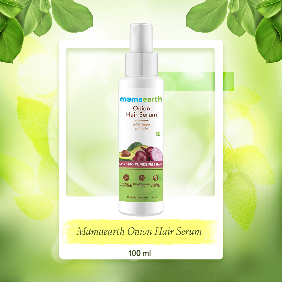 Picture of Mamaearth Onion Hair Serum (100 ml) - onion