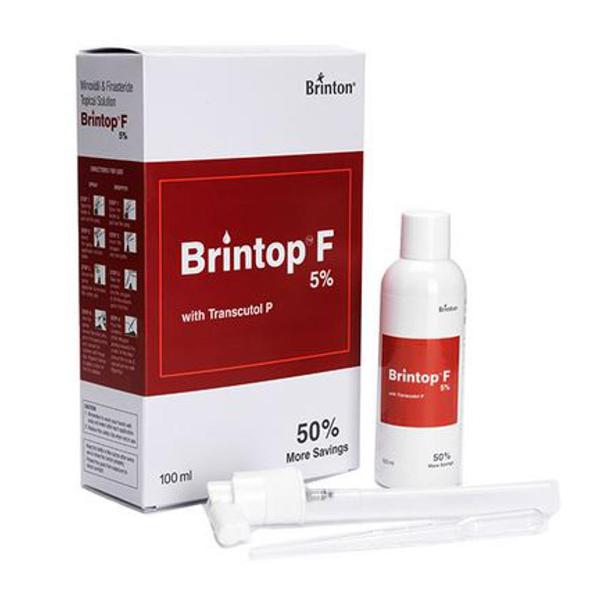 Picture of Brintop F 5% Hair Gain Treatment Serum with Trascutol (100 ml)