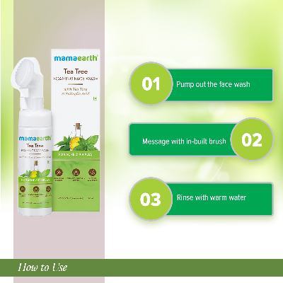 Picture of Mamaearth Tea Tree Foaming Face Wash with Tea Tree & Salicylic Acid for Acne & Pimples – 150ml