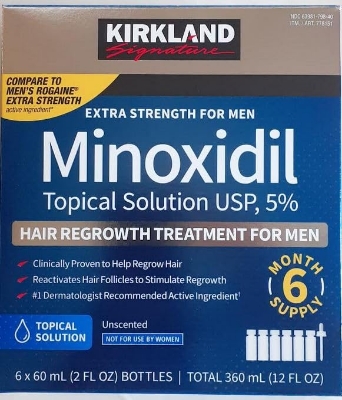 Picture of kirkland minoxidil 5%-(1 box=6 months supply)
