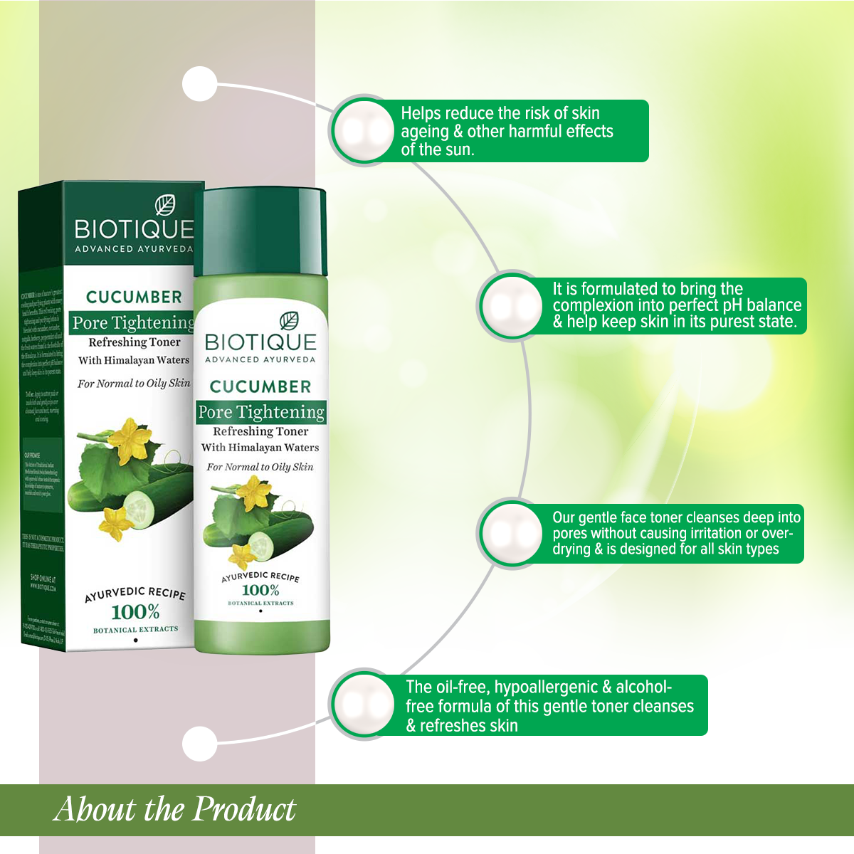 Picture of Biotique Bio Cucumber Toner 120Ml