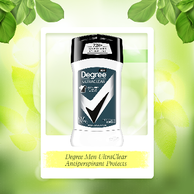 Picture of Degree Men UltraClear Antiperspirant Protects from Deodorant Stains Black + White Mens Deodorant 2.7 oz