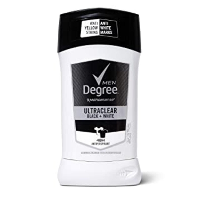 Picture of Degree Men UltraClear Antiperspirant Protects from Deodorant Stains Black + White Mens Deodorant 2.7 oz