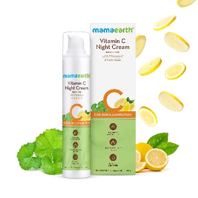 Picture of Mamaearth Vitamin C Night ointment with Vitamin C & Gotu Kola for Skin Illumination-50g