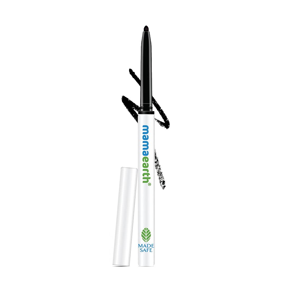 Picture of mamaearth Charcoal Black Long Stay Kajal with Vitamin C and Chamomile