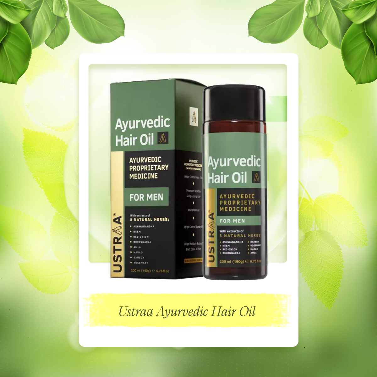 Picture of Ustraa Ayurvedic Hair Oil-200ml