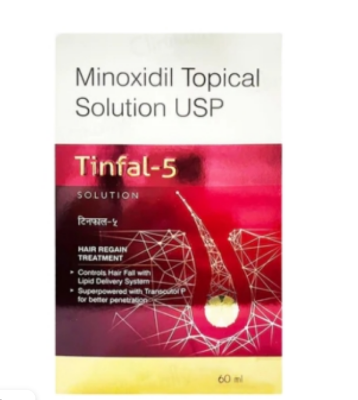 Picture of Tinfal minoxidil Solution 5% for  hair growth -60 ml