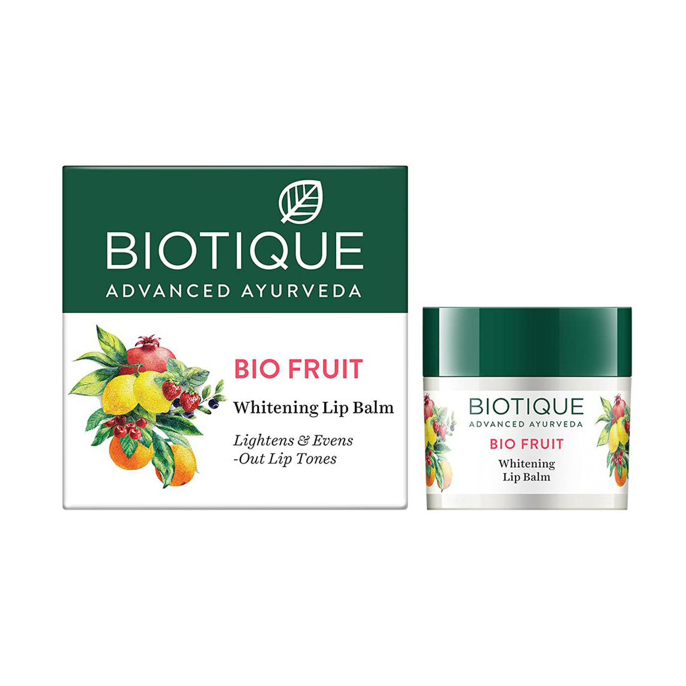 Picture of Biotique Bio Fruit Lip Balm Natural Lip Care 100% Natural Moisturizing And Healing 12 G
