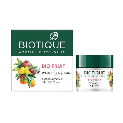 Picture of Biotique Bio Fruit Lip Balm Natural Lip Care 100% Natural Moisturizing And Healing 12 G
