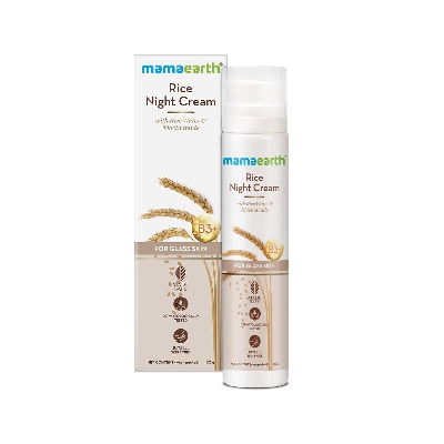 Picture of Mamaearth Rice Night ointment for Clear Skin With Rice Water & Niacinamide for Glass Skin-50 g