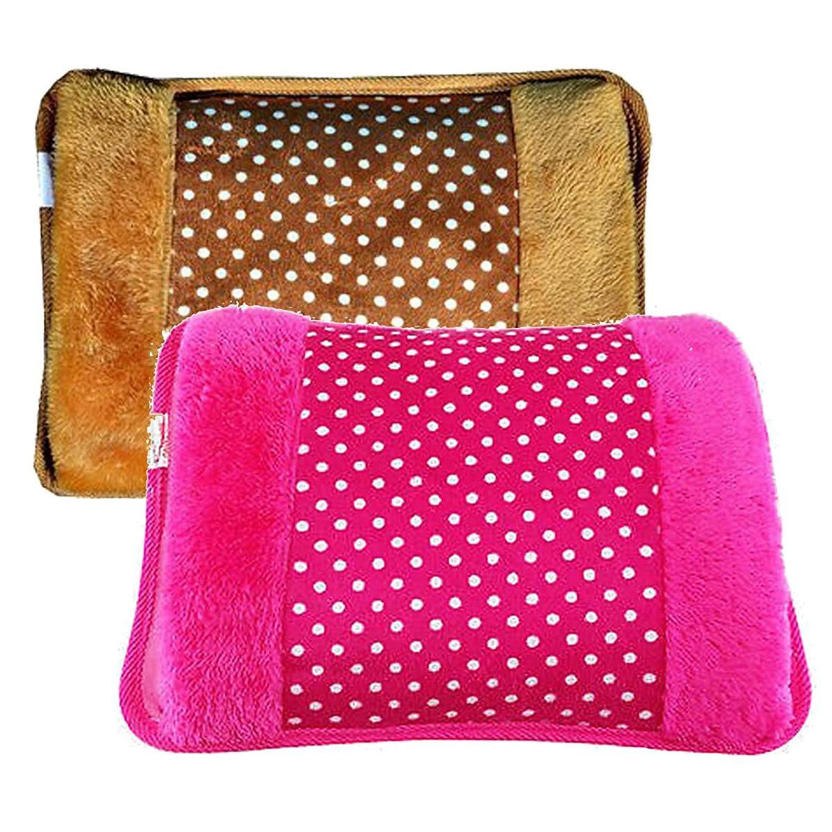 Picture of Electric Heating Gel Pad (2 combo-pack) Hot water bags, heating bag electric gel, electric hot water bag for release of pain with soft velvet hand pockets