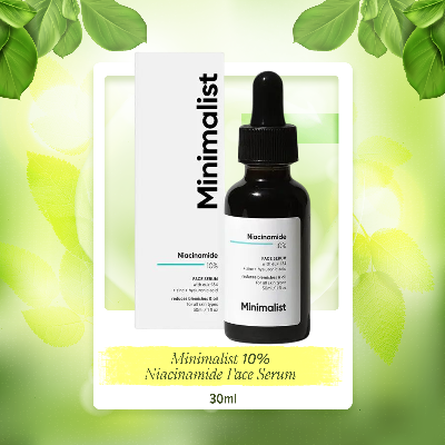 Picture of Minimalist 10% Niacinamide Face Serum for Acne Marks, Blemishes & Oil Balancing with Zinc | Skin Clarifying Anti Acne Serum for Oily & Acne Prone Skin -30 ml