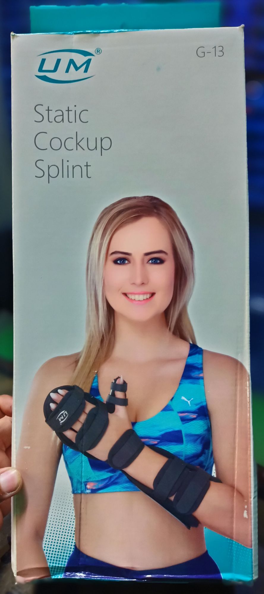 Picture of UM Static cockup splint,(with hand rest adjustable support)