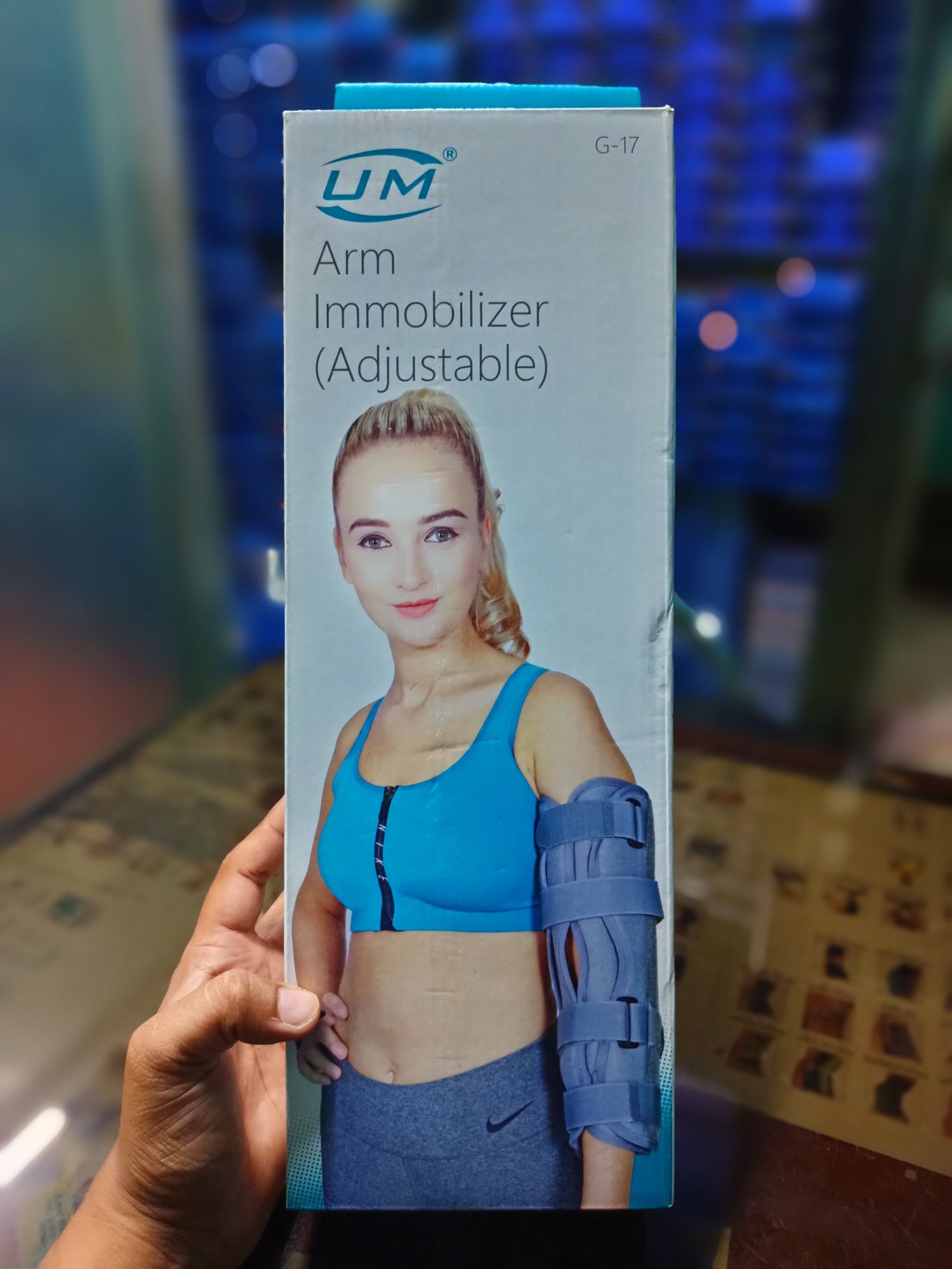 Picture of Arm immobilizer,arm brace,with adjustable, pain relief support