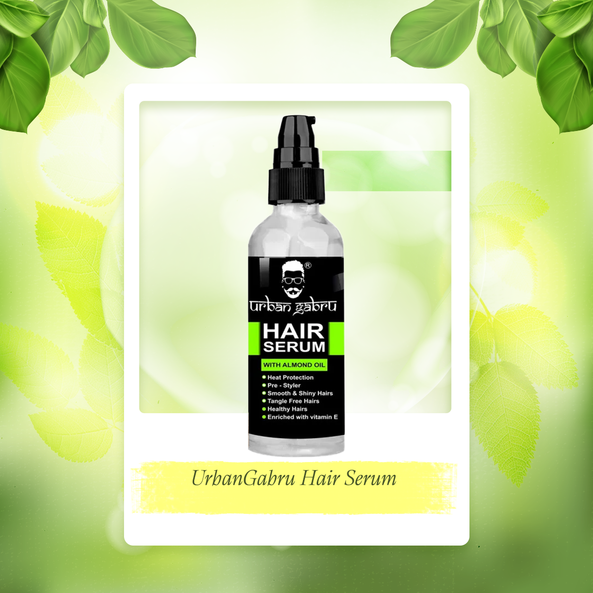 Picture of UrbanGabru Hair Serum for Men & WomenSoft & Silky Touch-100 ml