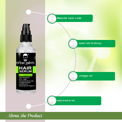 Picture of UrbanGabru Hair Serum for Men & WomenSoft & Silky Touch-100 ml
