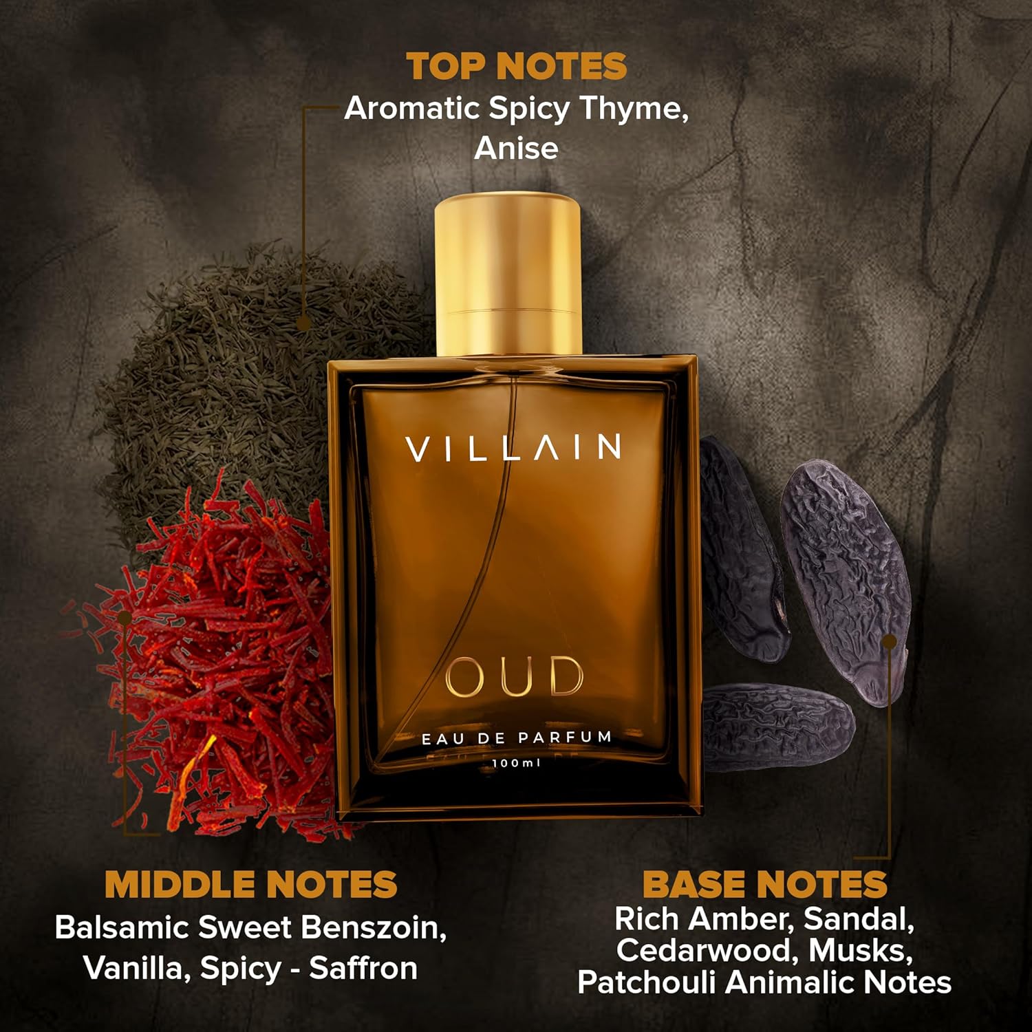 Picture of VILLAIN OUD Eau De Parfum For Men-100ml