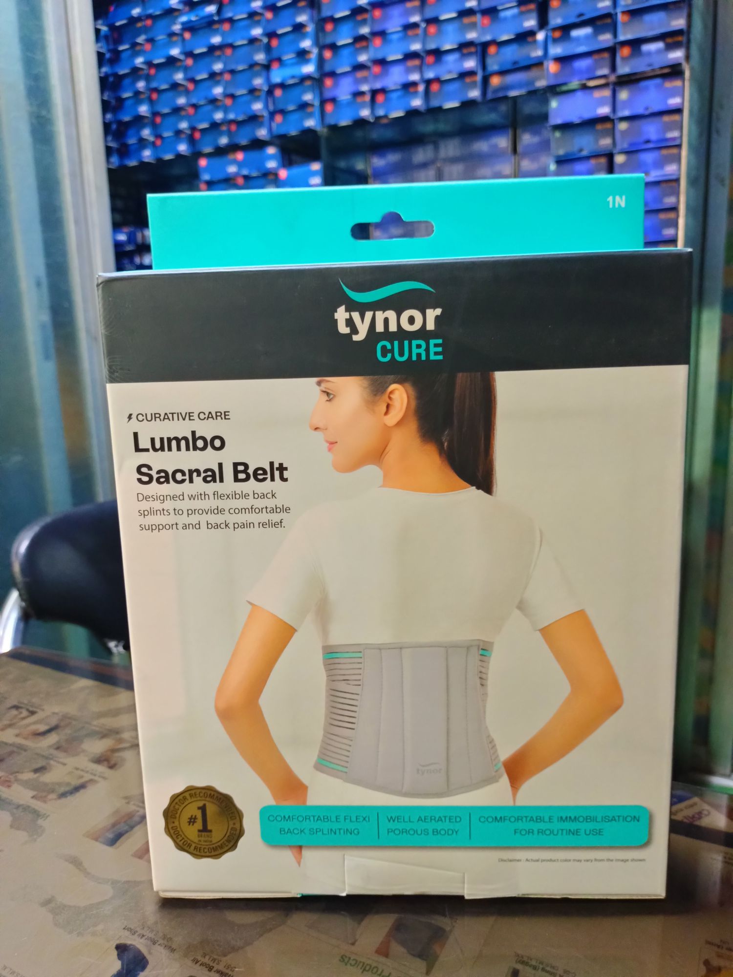 Picture of Tynor Lumbo sacral belt(Designed with flexible back splints to provide comfortable support & back pain relief) Picture of Tynor Lumbo sacral belt(Designed with flexible back splints to provide comfortable support & back pain relief)