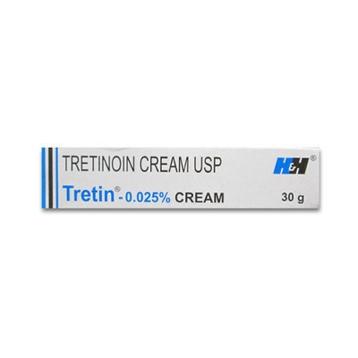 Picture of Tretin 0.025% Cream for acne treatment and pores-30 gram (packaging may vary)