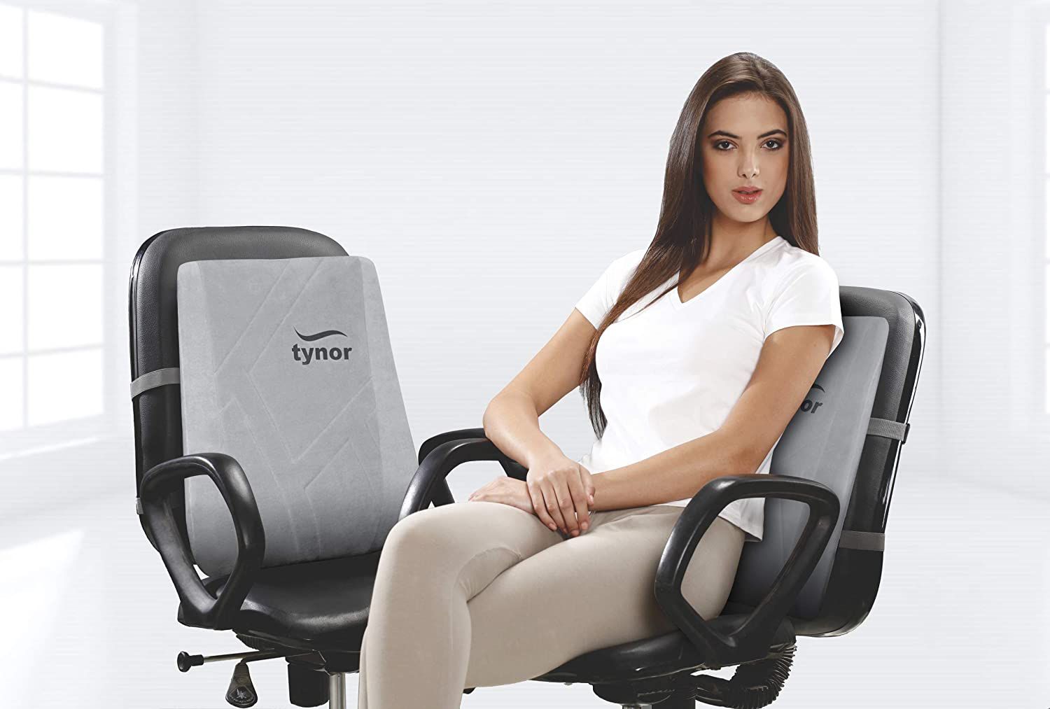 Picture of Tynor Back Rest Support Full (Chair / Seat Support, Back Pain) -Universal Size Picture of Tynor Back Rest Support Full (Chair / Seat Support, Back Pain) -Universal Size