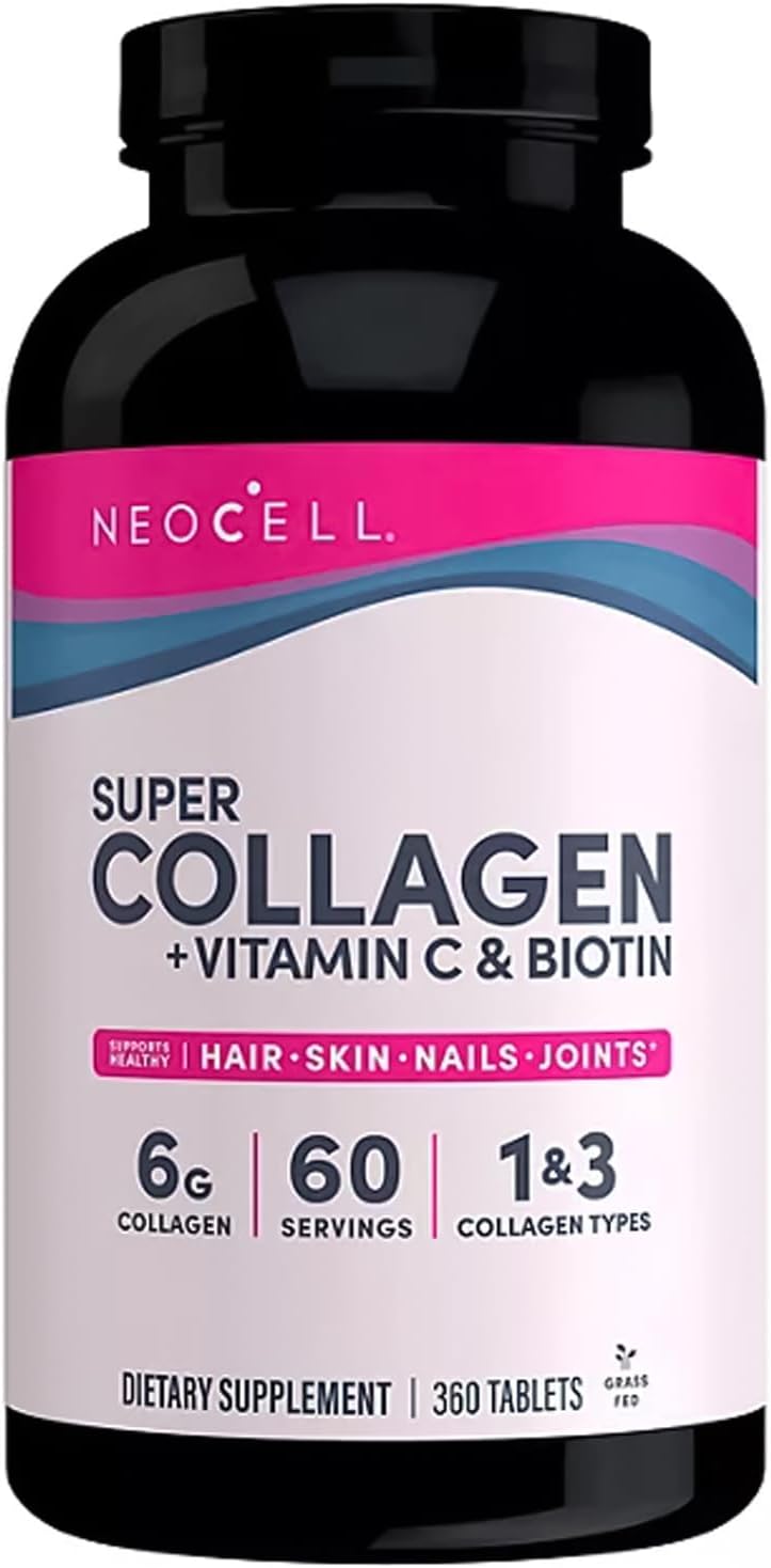 Picture of NeoCell Super Collagen With Vitamin C and Biotin, Skin, Hair and Nails Supplement, Includes Antioxidants, Tablet-360 tab