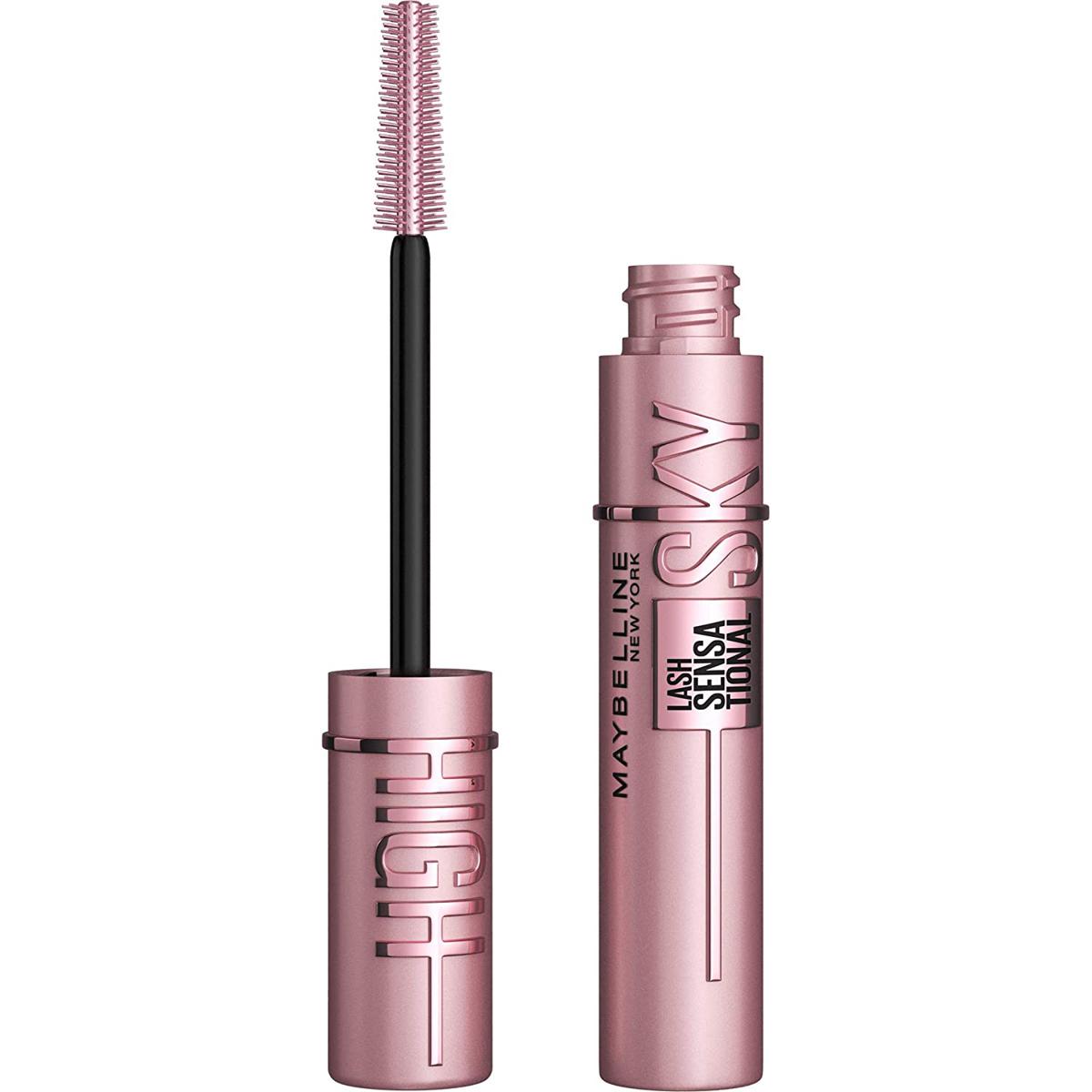 Picture of Maybelline New York Sky High Washable Mascara Makeup, Volumizing Mascara, Buildable, Lengthening Mascara, Defining, Curling, Multiplying, Blackest Black, 0.24 fl. Oz (802 sky high)