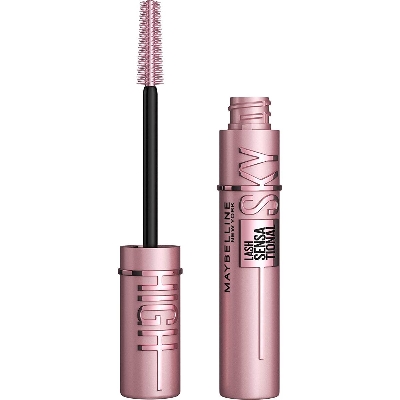 Picture of Maybelline New York Sky High Washable Mascara Makeup, Volumizing Mascara, Buildable, Lengthening Mascara, Defining, Curling, Multiplying, Blackest Black, 0.24 fl. Oz (802 sky high)