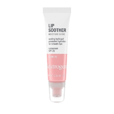 Picture of Neutrogena MoistureShine Lip Soother Gloss with SPF 20 Sun Protection, High Gloss Tinted Lip Moisturizer with Hydrating Glycerin and Soothing Cucumber for Dry Lips, Glow 70, .35 oz  (USA)
