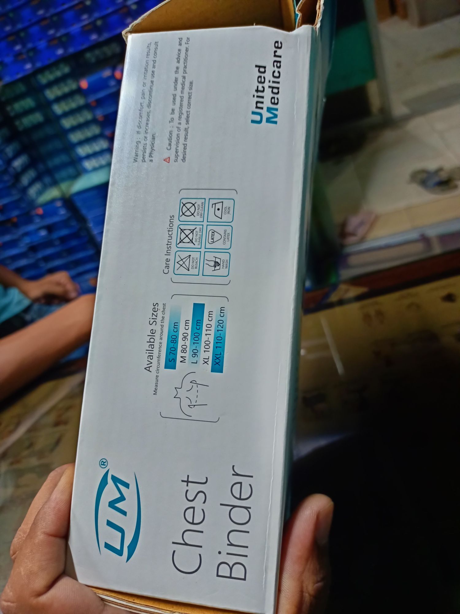 Picture of United Medicare UM Chest Binder (With adjustable open heart surgery pain relief belt)