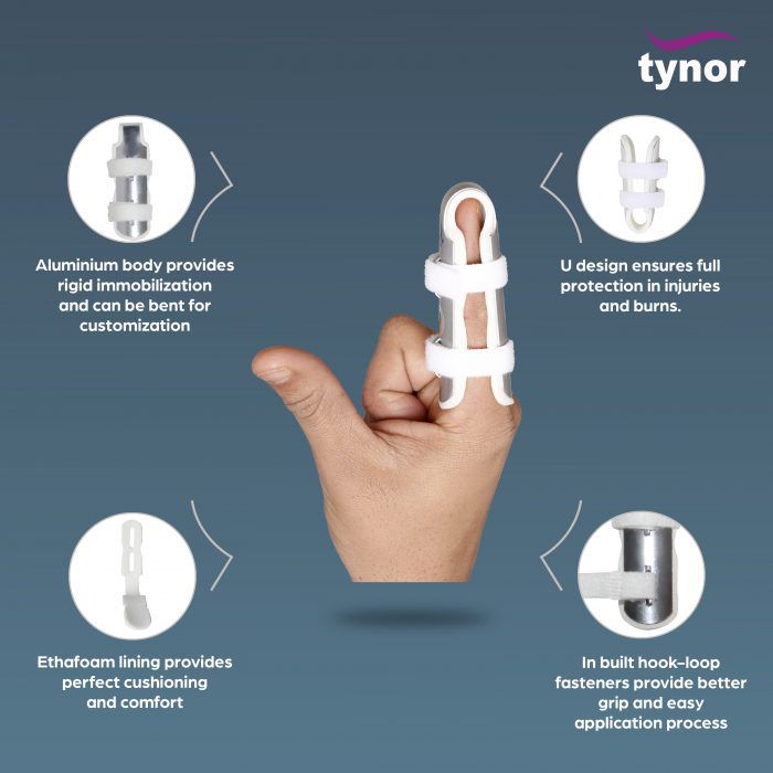 Picture of Tynor Finger splint,Finger cot (Finger immobilization) Picture of Tynor Finger splint,Finger cot (Finger immobilization)