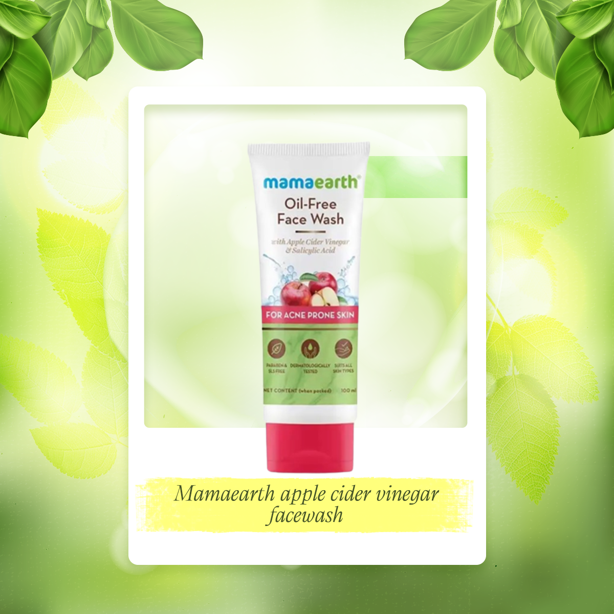 Picture of Mamaearth apple cider vinegar facewash-100 ml