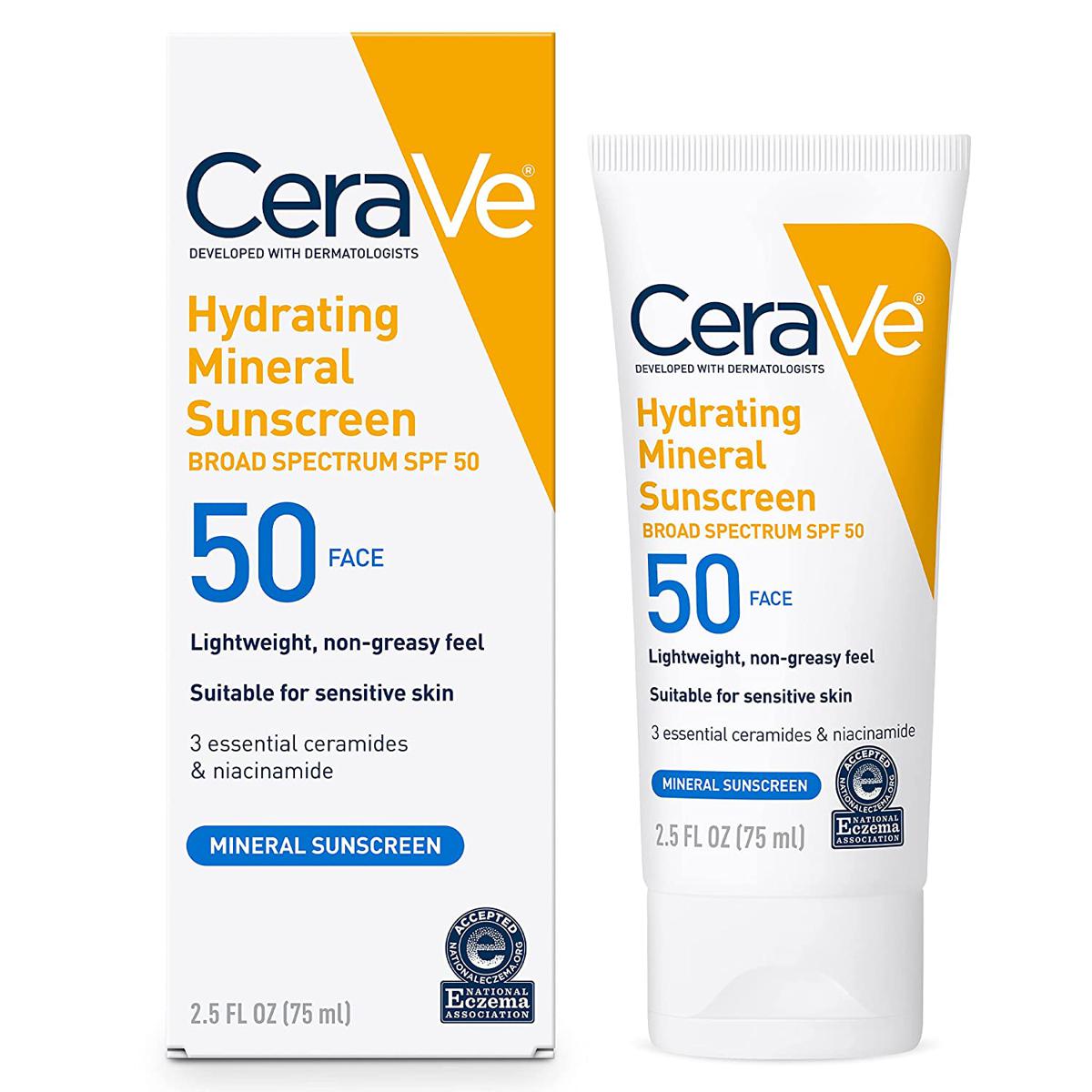Picture of CeraVe 100% Mineral Sunscreen SPF 50 (USA)