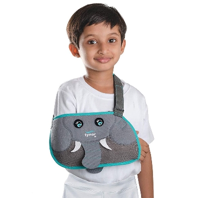 Picture of Tynor Pouch Arm Sling Tropical,Grey,Child, 1 Unit Picture of Tynor Pouch Arm Sling Tropical,Grey,Child, 1 Unit