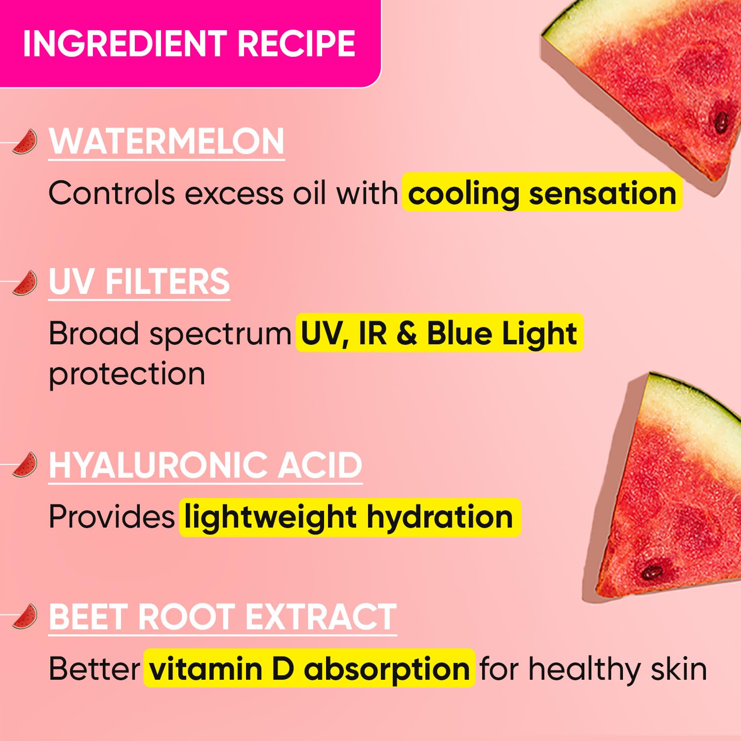 Picture of Dot & Key Watermelon Hyaluronic Cooling Sunscreen SPF 50 PA+++ -50 gram(seal open box)